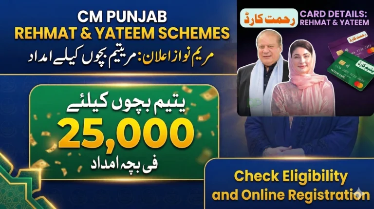 CM Punjab Yateem Rehmat Card Registration 2026